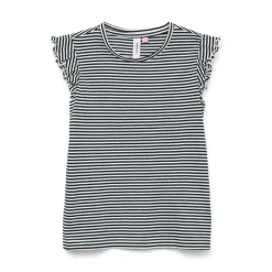 New Vero Moda Piger Leila Mini Sl Top Navy Blazer Snow White