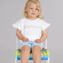 Sale Juicy Couture Piger Letter Frill Sæt Blå
