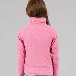 Clearance Trespass Piger Meadows 1/​2 lynlås fleece lyserød dame Lyserød