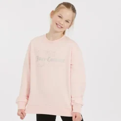 Juicy Couture Piger Rundhals Trøje Jordbær Creme
