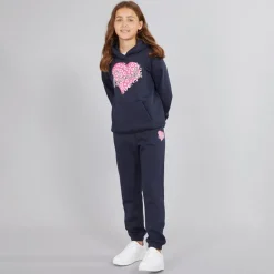 Clearance Bench Piger Srean Hættetrøje Og Joggingbukser Træningsdragt Navy