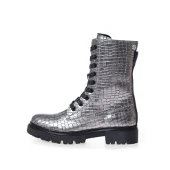 Hot Copenhagen Shoes Piger Støvler Glansfulde Piger 105 Metal Sølv