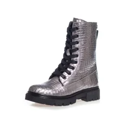 Hot Copenhagen Shoes Piger Støvler Glansfulde Piger 105 Metal Sølv