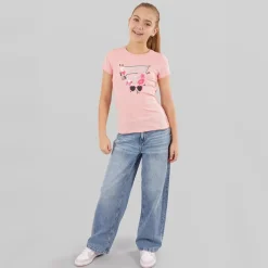 Hot Guess Piger T-shirt Cotton Candy Pink Lyserød