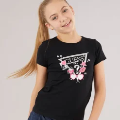 Clearance Guess Piger T-shirt Jet Black A996 Sort