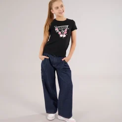 Clearance Guess Piger T-shirt Jet Black A996 Sort
