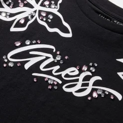 Hot Guess Piger T-shirt Jet Black A996