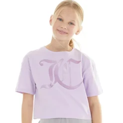 New Juicy Couture Piger T-shirt med boksformet pasform Lavenula Lilla