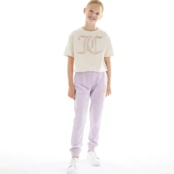 Hot Juicy Couture Piger T-shirt med Boxy Pasform - Shell Bleg Lyserød