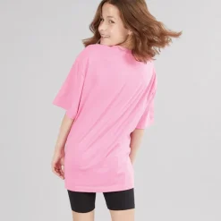 Outlet Juicy Couture Piger T-shirt med Script Print og Cykelshorts Sæt Sort