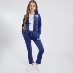 Sale Juicy Couture Piger Velour Hættetrøjer Blå