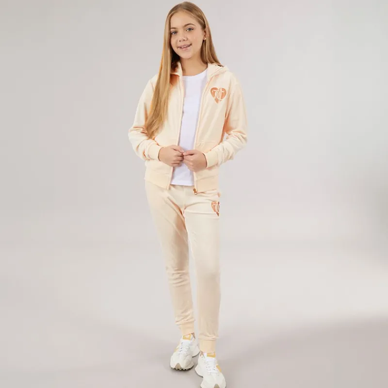 New Juicy Couture Piger Velour Træningssæt Shell Lys lyserød
