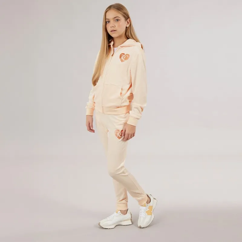 New Juicy Couture Piger Velour Træningssæt Shell Lys lyserød