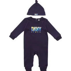 Hot DKNY Jeans Pigmesøvnpose med Knyttet Hue Sæt Blå