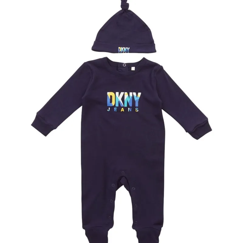 Hot DKNY Jeans Pigmesøvnpose med Knyttet Hue Sæt Blå