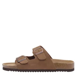 New CPH Comfort Sandaler til kvinder med to stropper Kamel Lysebrun