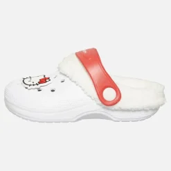 Clearance Hello Kitty Små Piger Forede Træsko Hvid /​ Rød