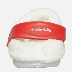 Clearance Hello Kitty Små Piger Forede Træsko Hvid /​ Rød