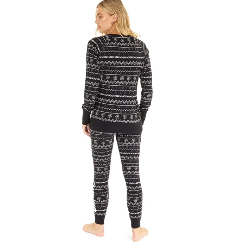 Discount Bench Sæt med Loungewear til Kvinder Fairisle Sort