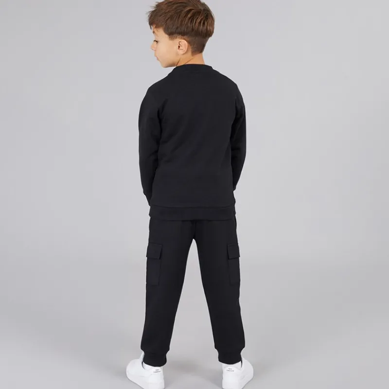 Outlet Bench Sæt med Sweatshirt og Joggingbukser til Drenge Sort