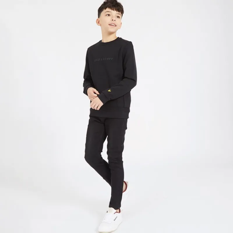 Outlet Lyle And Scott Sweatshirt med Cargo Lommer Z865 Sort Jet