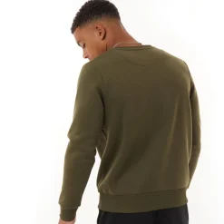 Discount Brave Soul Sweatshirt til Herre Khaki Retina kakigrøn