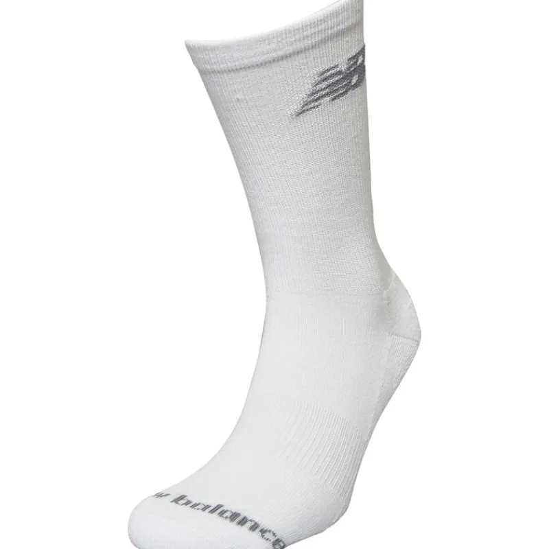 Clearance New Balance Ti par Strømper med Polstring Crew Hvid