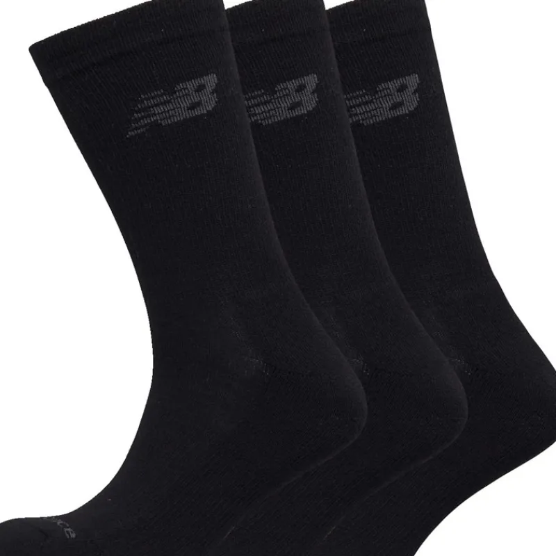 Clearance New Balance Tre par pudeforstærkede strømper Sort