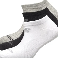 New Balance Tre par usynlige strømper Sort/Grå/Hvid Flerfarvet