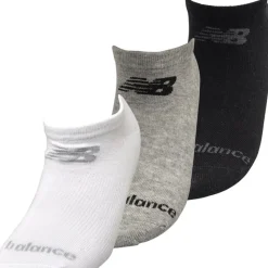 New Balance Tre par usynlige strømper Sort/​Grå/​Hvid Flerfarvet