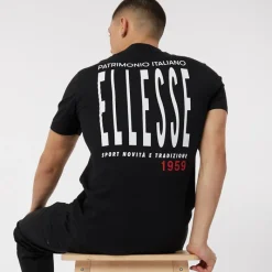Clearance Ellesse T-shirt til Herre Retanna med logo på ryggen Sort