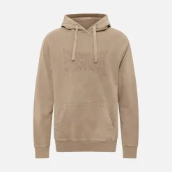 Outlet Everlast Vasket broderet hættetrøje Fossil Brun