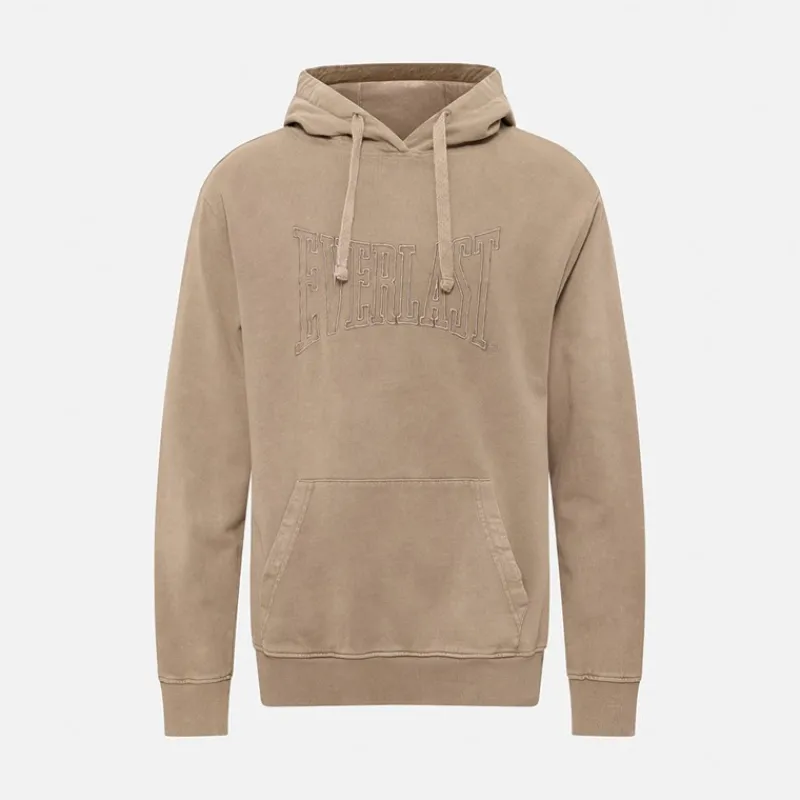 Outlet Everlast Vasket broderet hættetrøje Fossil Brun