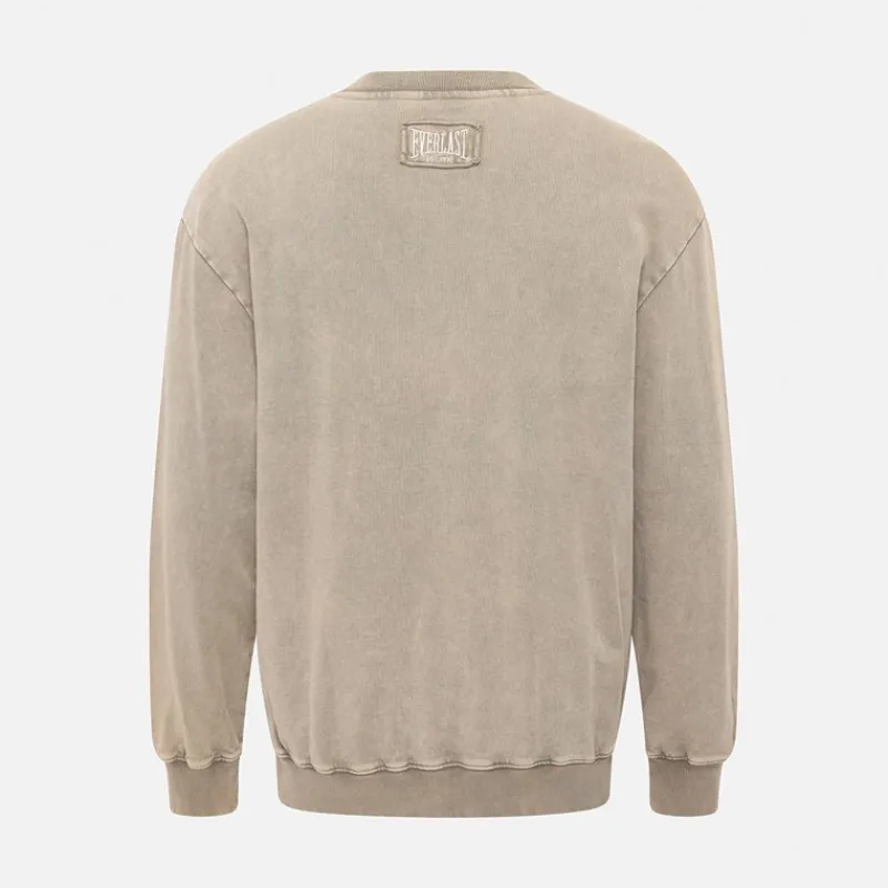 Hot Everlast Vasket Logo Crew Sweatshirt Fossil Brun